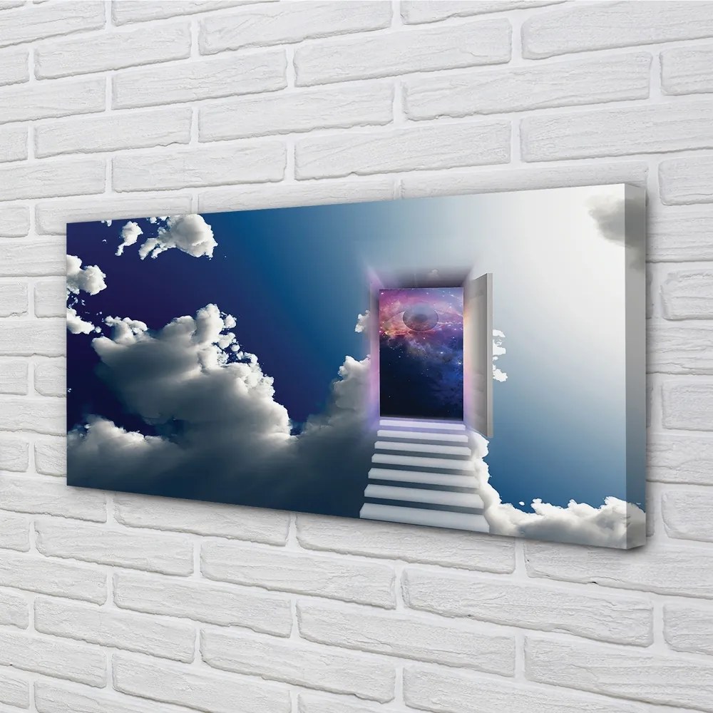 Zdjęcie na płótnie Surrealistyczna Wizja: Oko i Schody