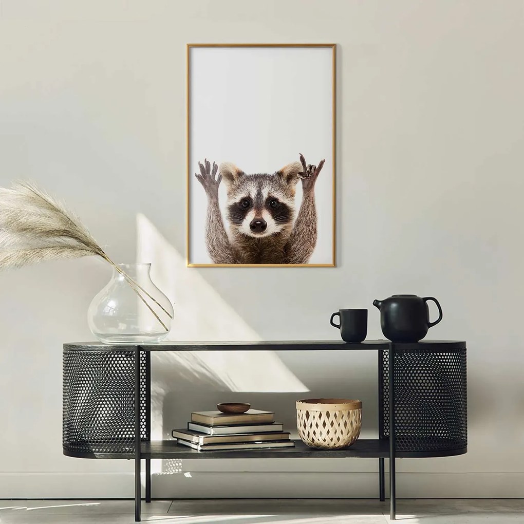 Plakat Szop 21x30 cm z ramą złotą bez marginesu ARTGEIST B