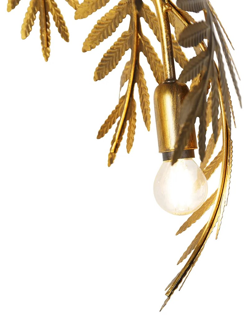 Lampa stojąca w stylu vintage złota 193 cm 3-światłowa - Botanica Rustykalny / Vintage Oswietlenie wewnetrzne