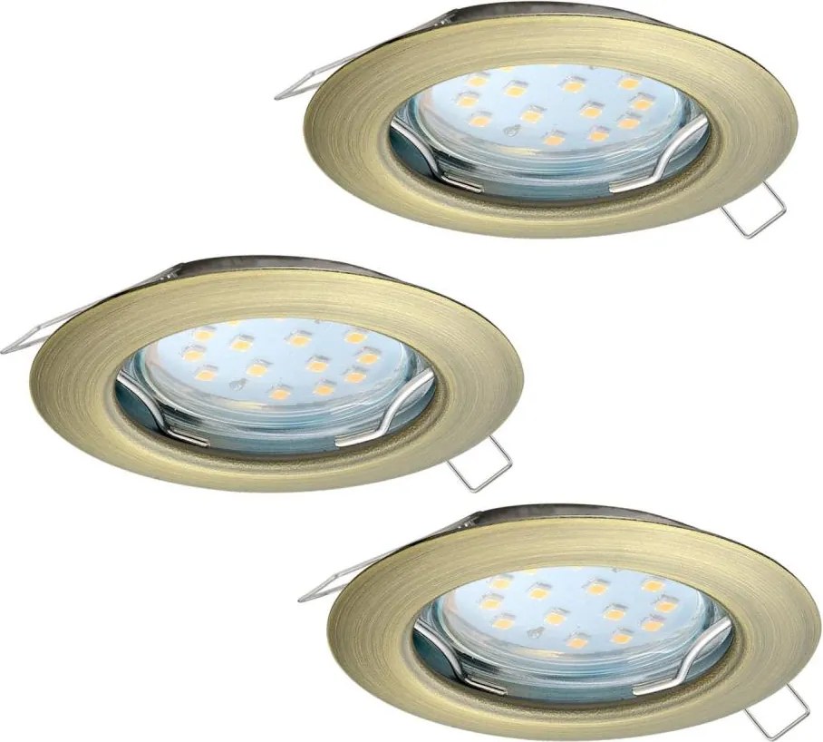 Eglo 94238 - ZESTAW 3x LED opraw wpuszczanych PENETO 3x GU10-LED/3W/230V