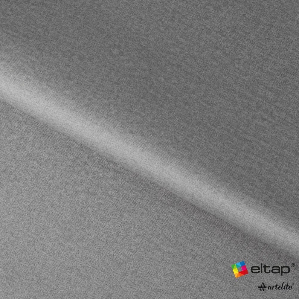 Szare tapicerowane łóżko jednoosobowe ze schowkiem ze stelażem 90x200 cm Lamica – ELTAP