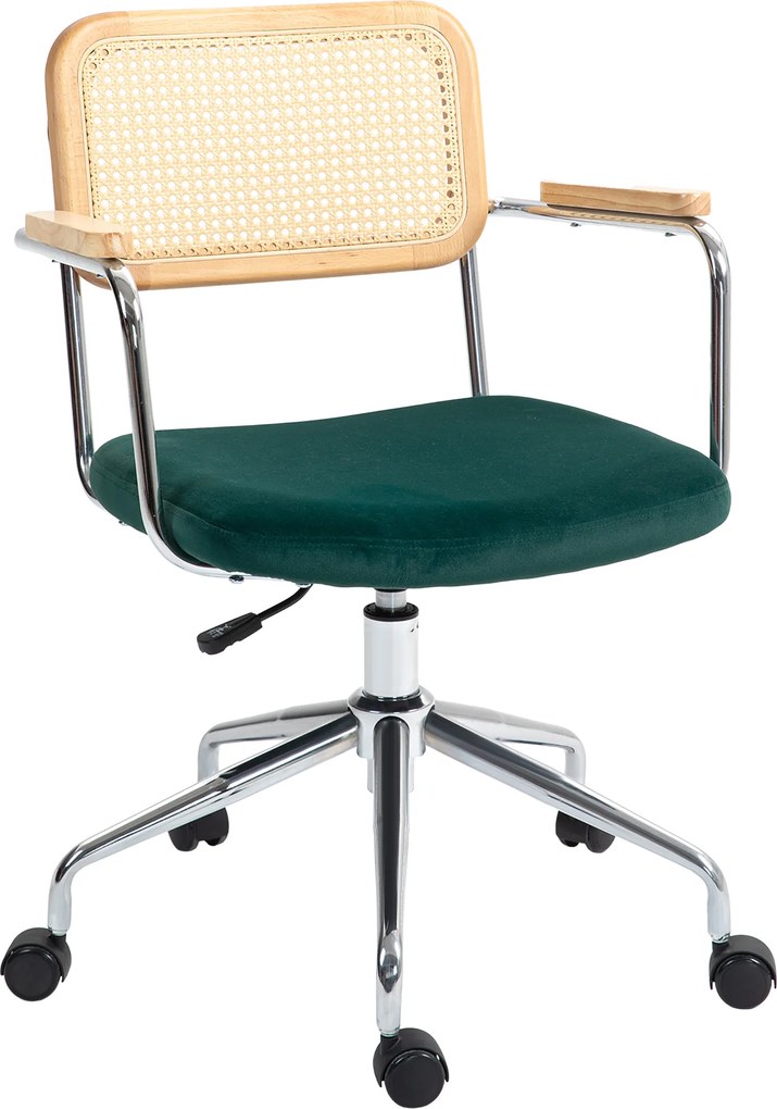 Vinsetto Krzesło Biurowe z Funkcją Masażu i Ogrzewania Ergonomiczne 66x67x110-118cm Kremowe | Aosom PL