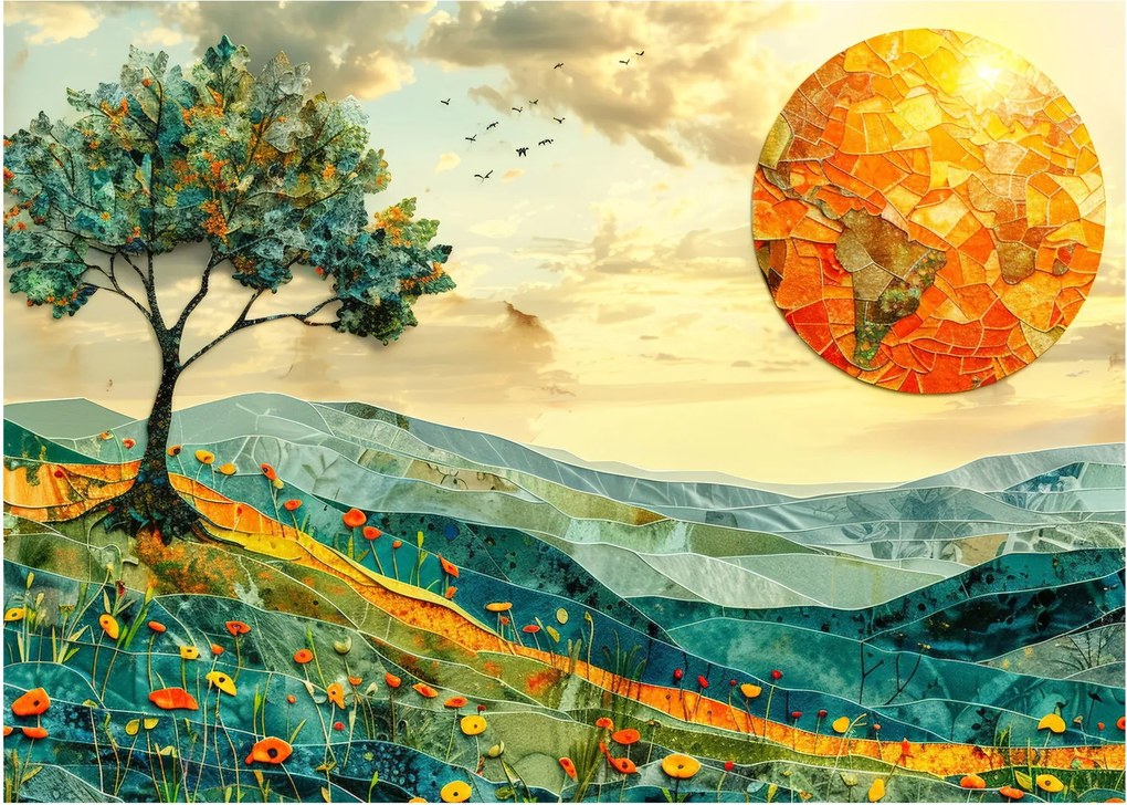 Obraz - Ilustracja krajobrazu (70x50 cm)