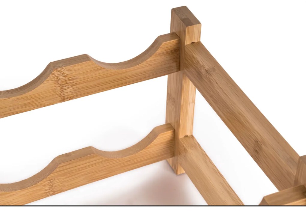 G21 Bambusowy regał na wino, 8 butelek