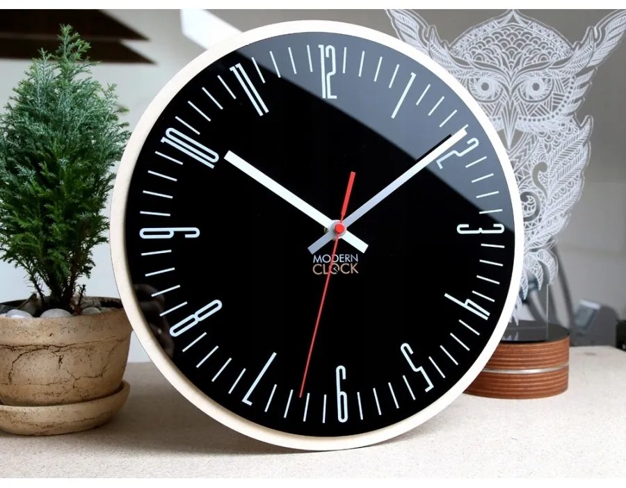 Zegar na ścianę nowoczesny efektowny okrągły cichy do kuchni salonu pokoju
