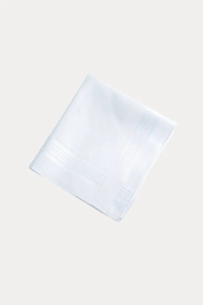 Chusteczki bambusowe EROS, 3 szt Biały 43 x 43 cm W ozdobnym pudełku 3 szt