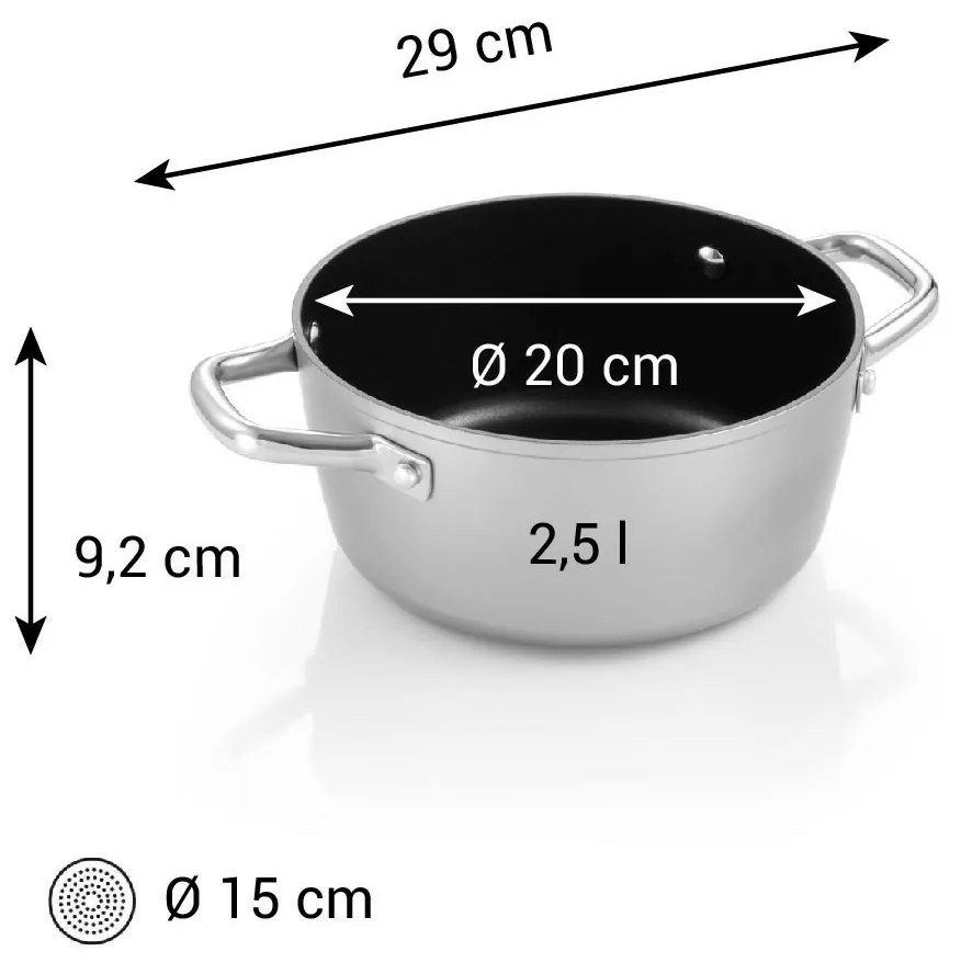 Tescoma rondel GrandCHEF+ średnica 20 cm, 2,5 l, śred. 20 cm