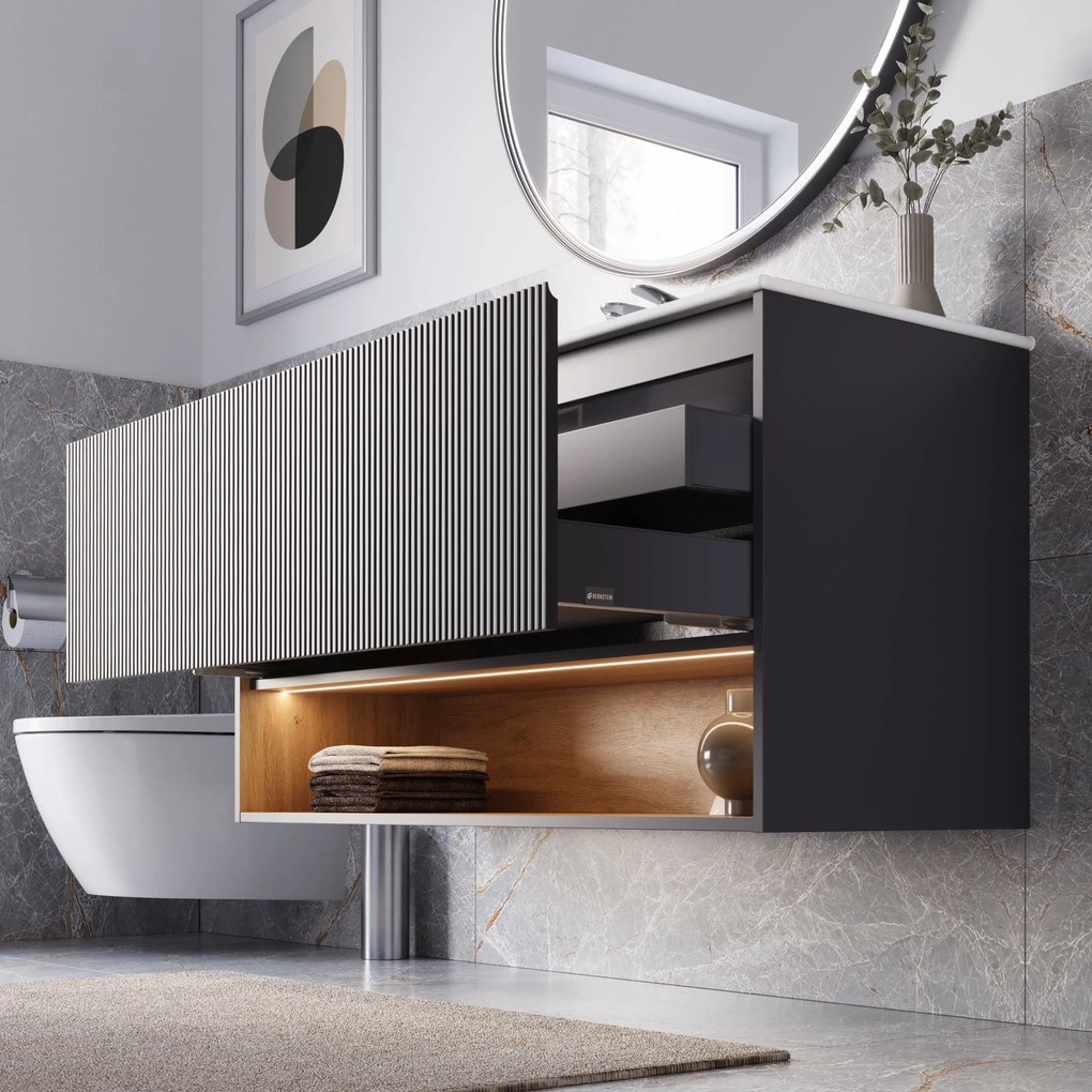 Szafka podumywalkowa BELDIVO 120 cm z umywalką ceramiczną Duravit