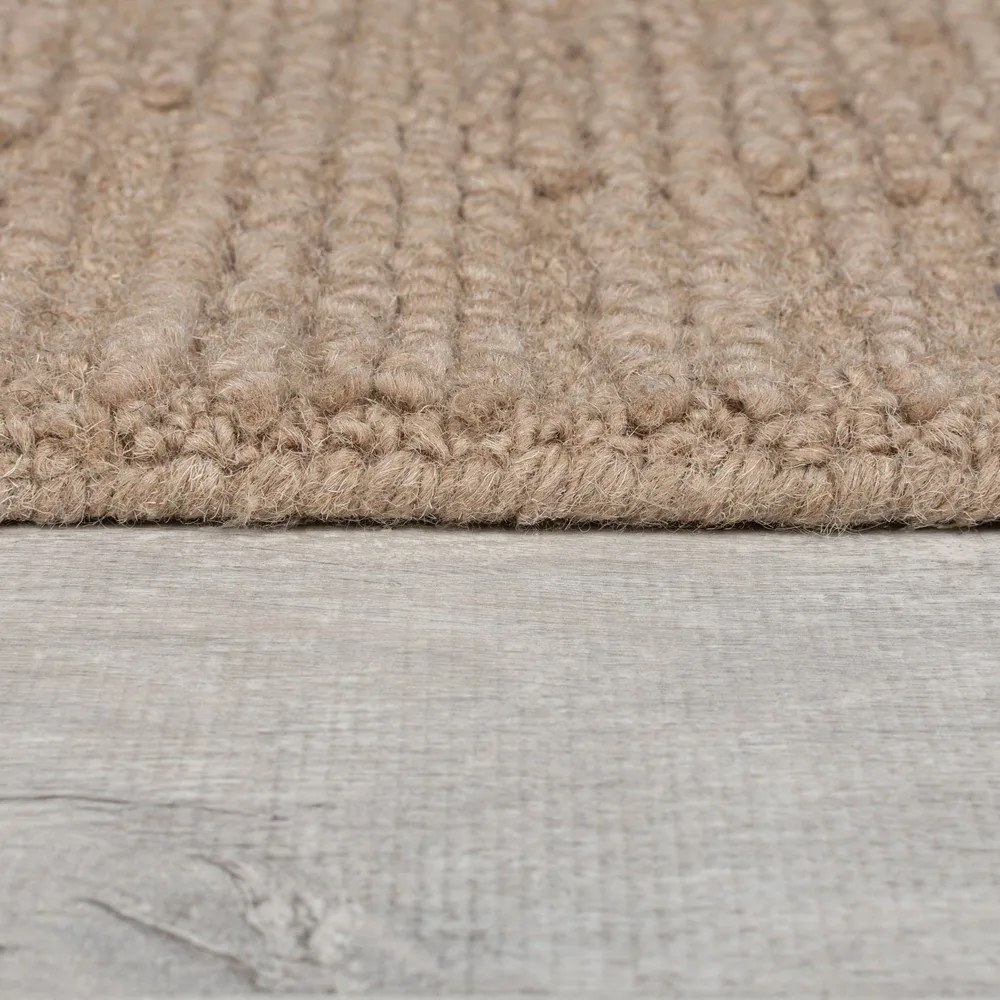 Beżowy wełniany dywan tkany ręcznie 200x290 cm Harris Boucle – Flair Rugs