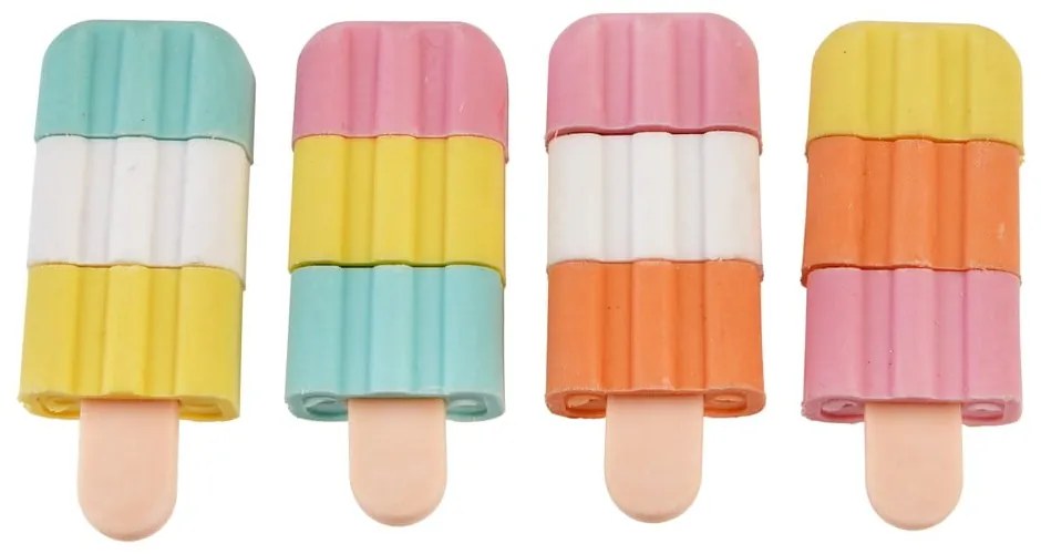 Zestaw 3 pachnących gumek do mazania Ice Lolly – Rex London