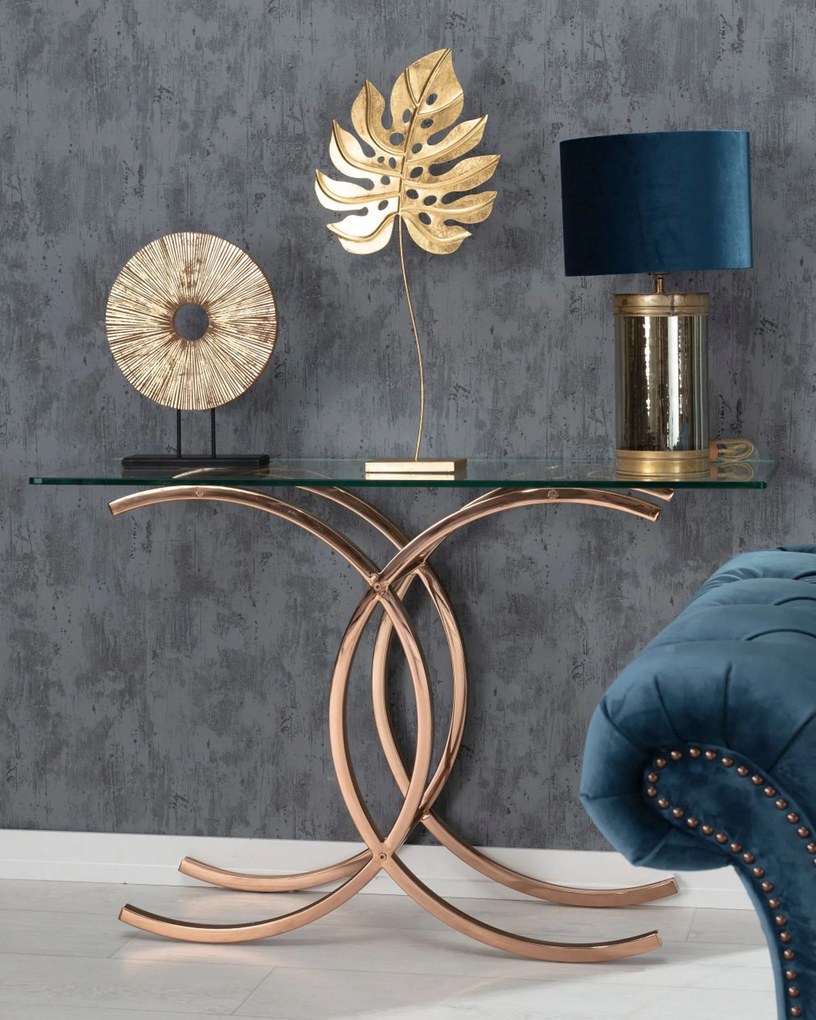 Konsola Chica rose gold 128x40x79cm