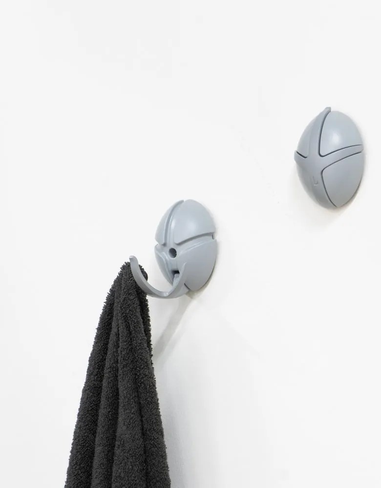 Szary haczyk ścienny Tick – Spinder Design