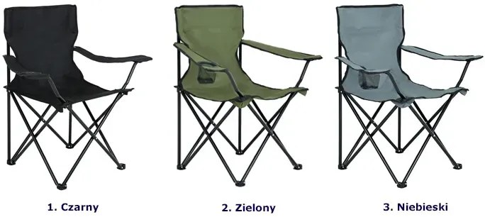 Zielone składane krzesło turystyczne F3-G09