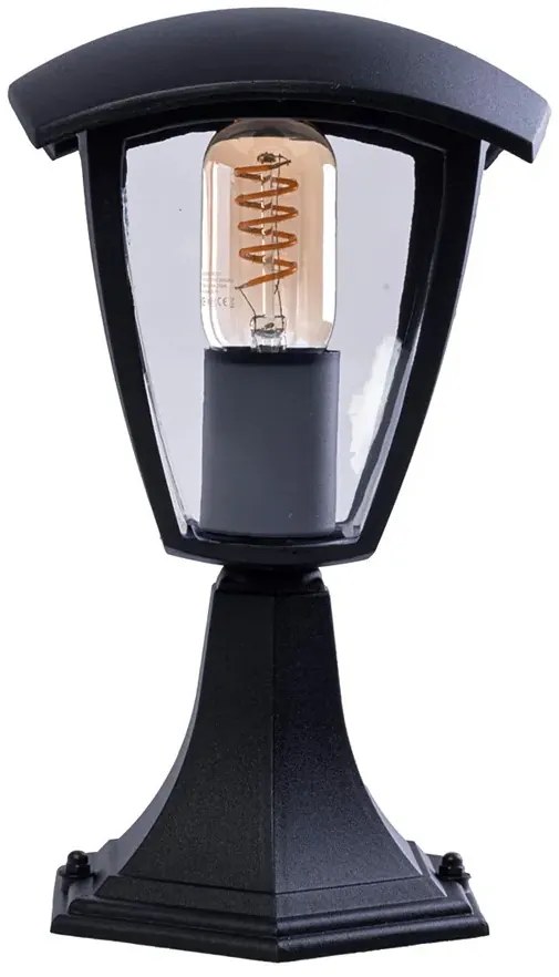 Niska lampa ogrodowa czarna - N002-Bernes