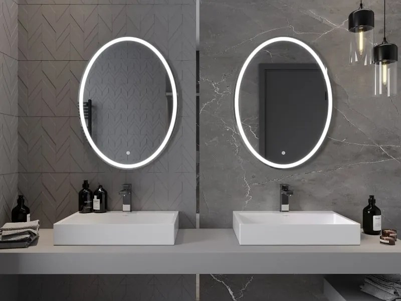 Mexen Elz lustro łazienkowe podświetlane 60 x 80 cm, LED 6000K, antypara - 9802-060-080-611-00