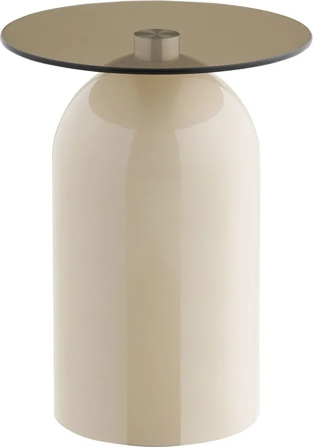 Okrągły stolik ze szklanym blatem ø 40 cm Ravello – House Nordic