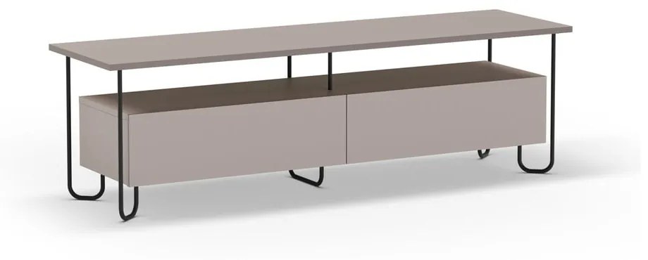 Szarobeżowa szafka pod TV 150x45 cm Dilly – Marckeric