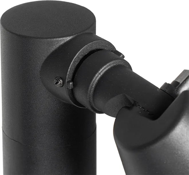 Nowoczesny słup ogrodowy czarny 100 cm IP44 regulowany - Ciara