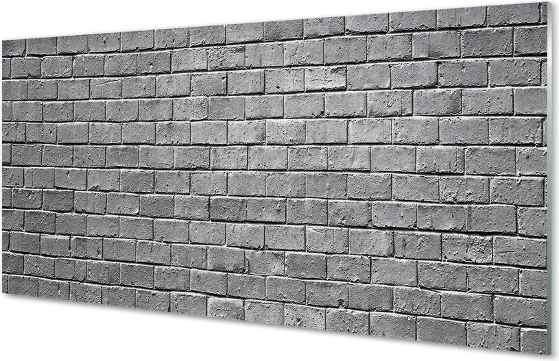 Szkło do Kuchni na Ścianę Czerwona Ściana z Cegieł