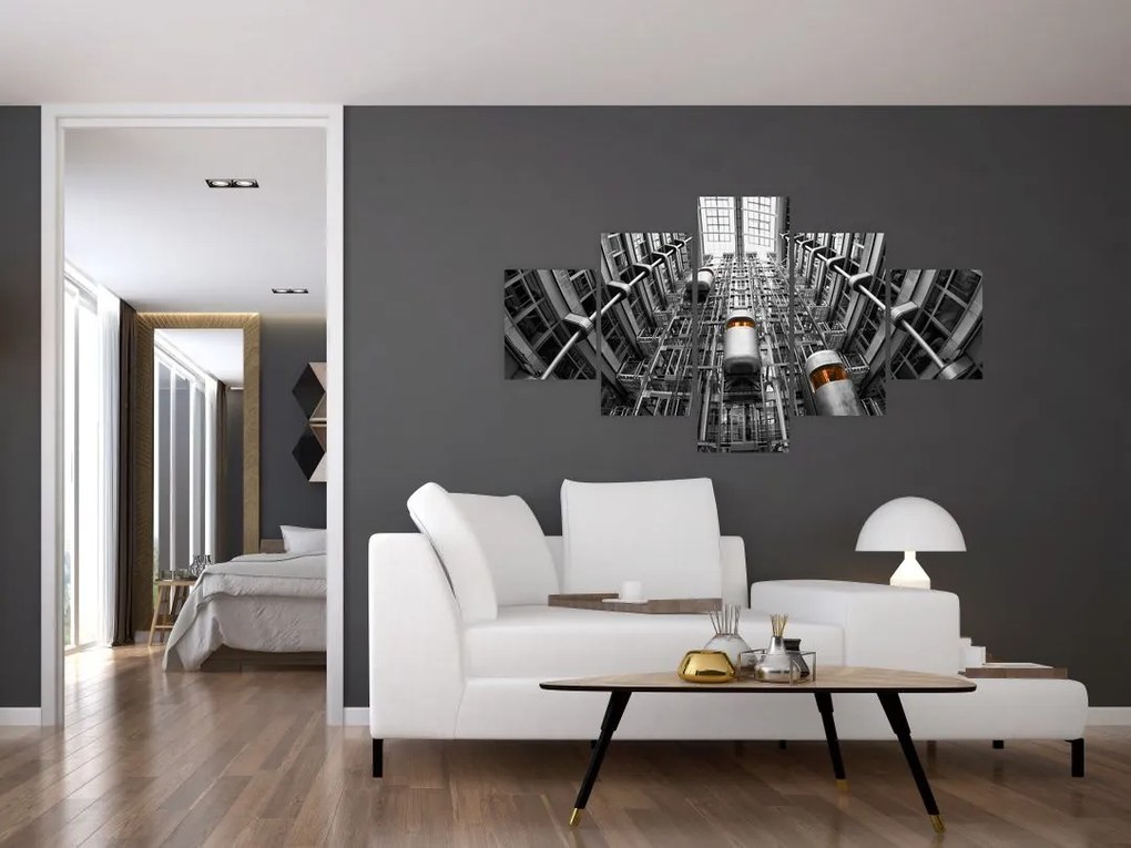 Obraz wind w budynku (125x70 cm)