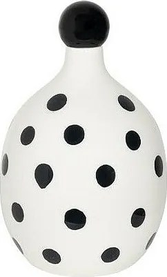 Lido - Ceramiczna butelka w czarne kropki z szafranem
