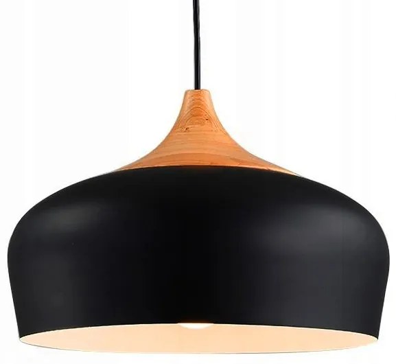 Lampa sufitowa wisząca Bari APP181-1CP Czarna