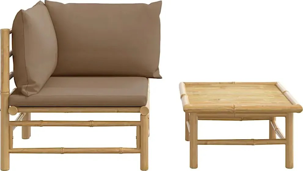 Elegancki zestaw ogrodowy z bambusa L4-N84