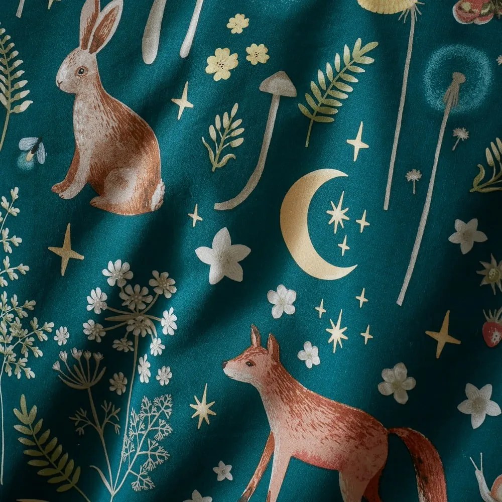 Ciemnozielona pościel dwuosobowa 230x220 cm Enchanted Twilight – Catherine Lansfield