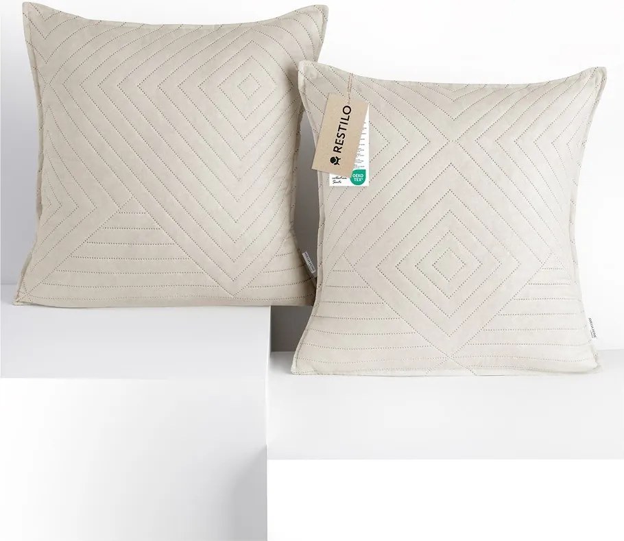 Poszewki na poduszki zestaw 2 szt. z mikrowłókna 45x45 cm Softa – Restilo