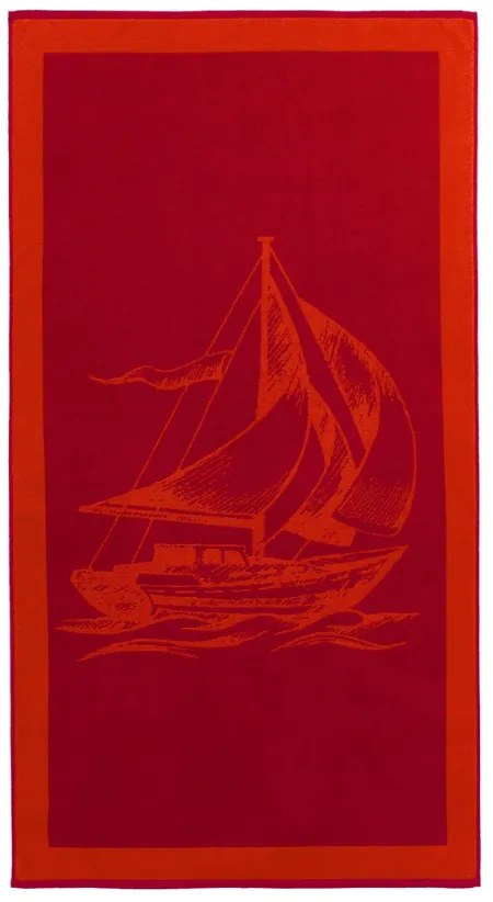 Ręcznik plażowy SAIL 85x160 cm Ciemnoniebieski