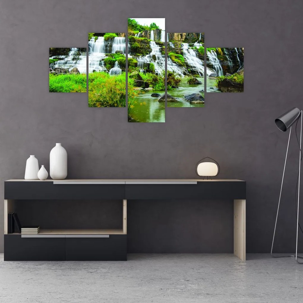 Obraz - wodospady (125x70 cm)
