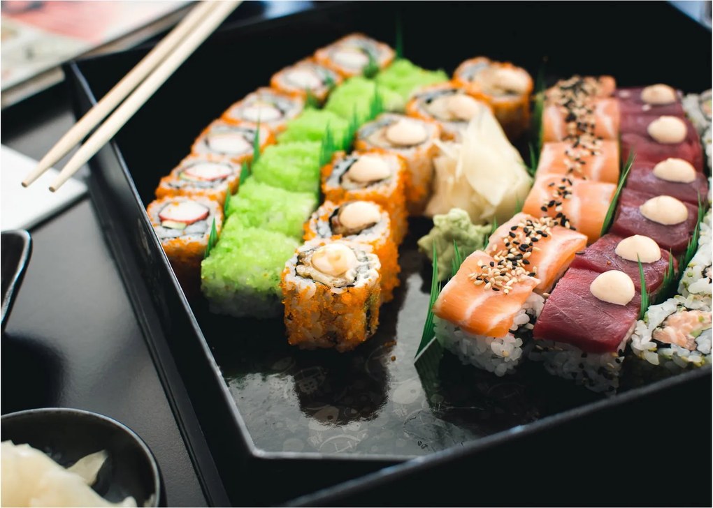Obraz na szkle - Sushi (70x50 cm)