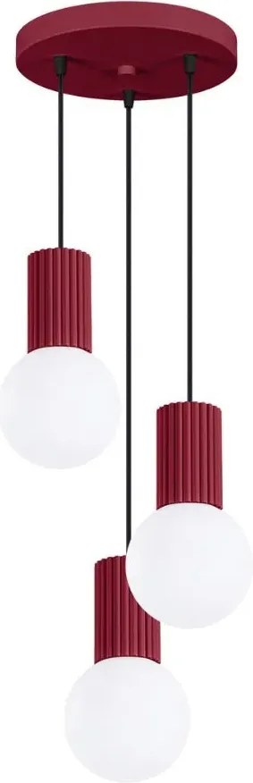 Burgundowa nowoczesna lampa wisząca F5-P93