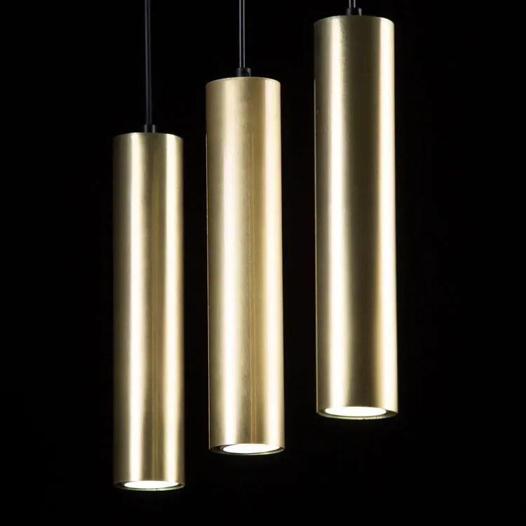 Czarna nowoczesna lampa wisząca spot - D063 H4-L39