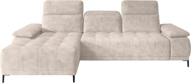 Narożnik FOCUS S Mini z elektryczną regulacją siedziska Lewostronny w tkaninie w tkaninie SALVADOR 02 WERSAL