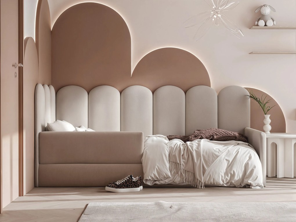 Łóżko dziecięce przypodłogowe JASMINE - 70x200 - 180 cm