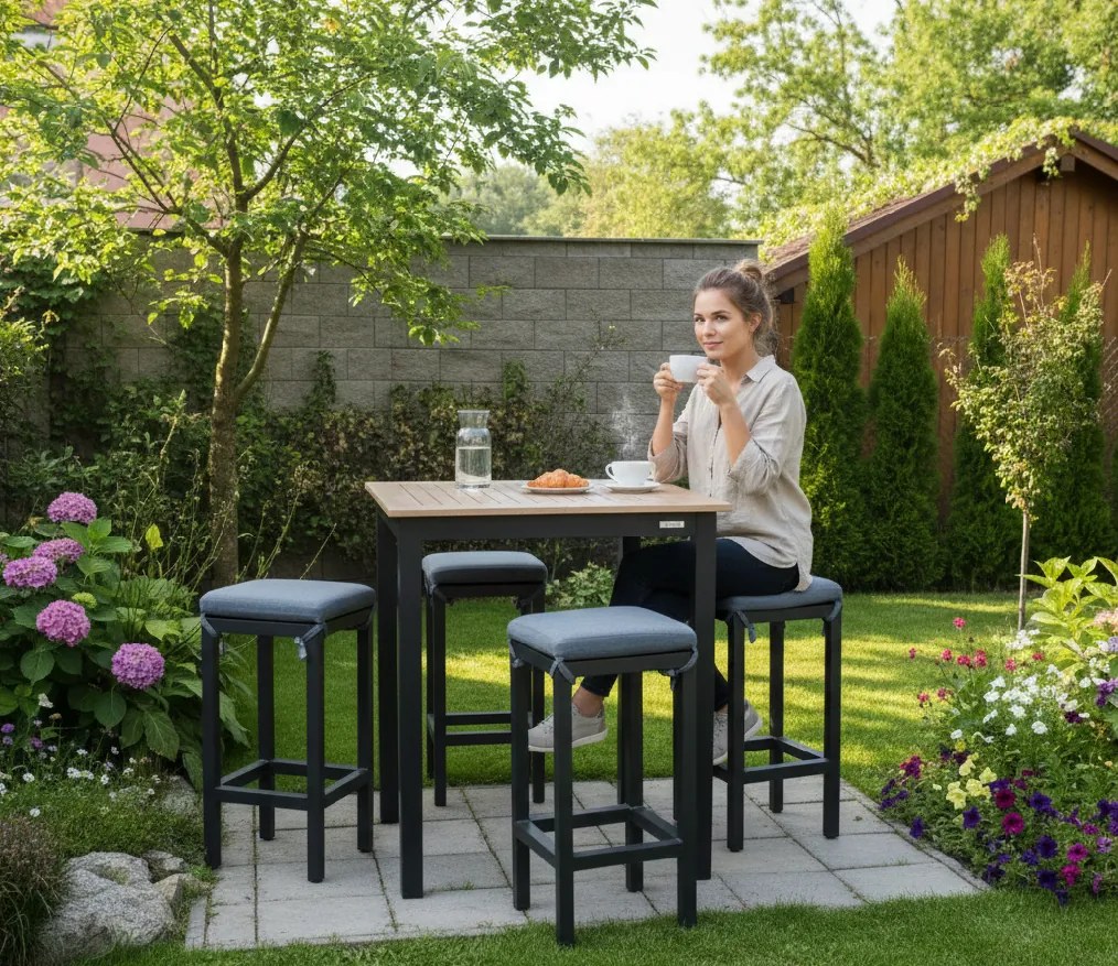 Doppler EXPERT WOOD stół ogrodowy antracyt