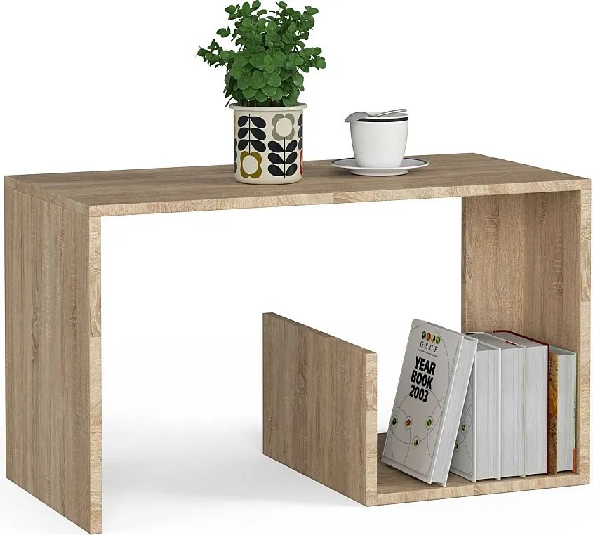 Stolik kawowy AKORD PAUL Dąb Sonoma 80 cm kolor Dąb Sonoma mat 80x40x45 cm