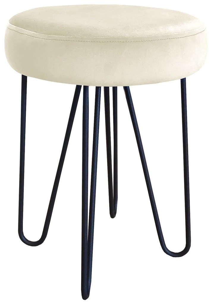 Taboret Venus HAIRPIN noga czarna MG50