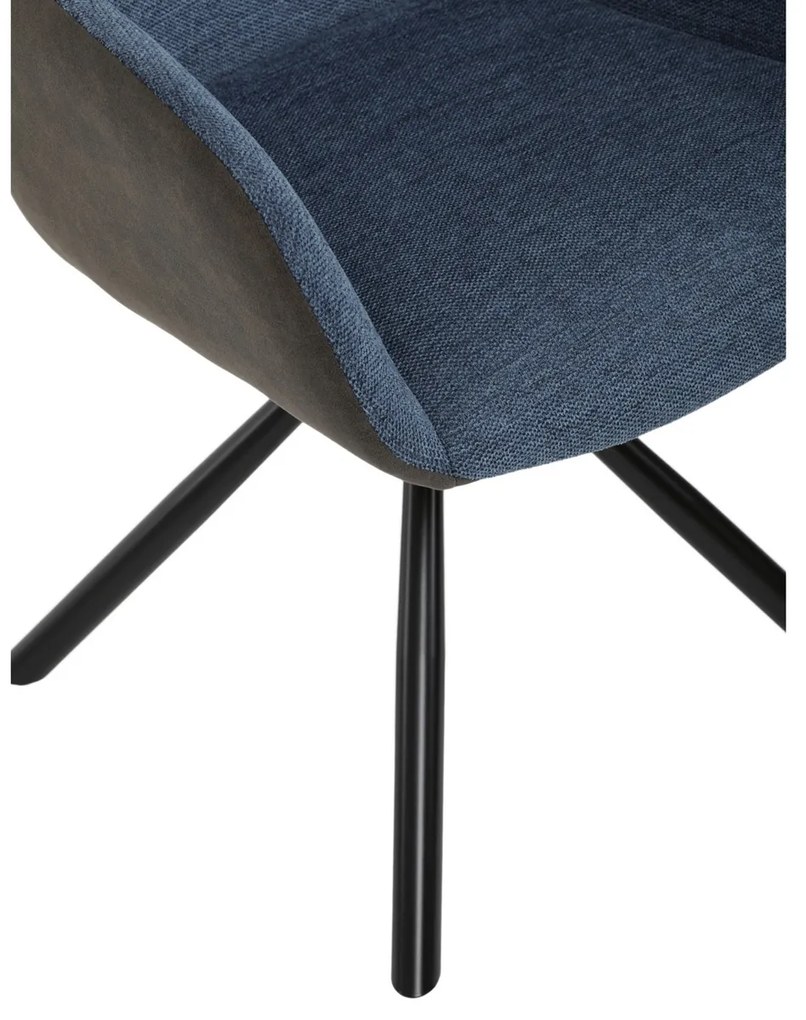 Zestaw krzeseł obiadowych z mechanizmem powrotnymDCH-Y1143 BLUE2, 2 szt.