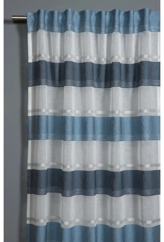 Niebieska firanka 245x140 cm Etamine – Gardinia