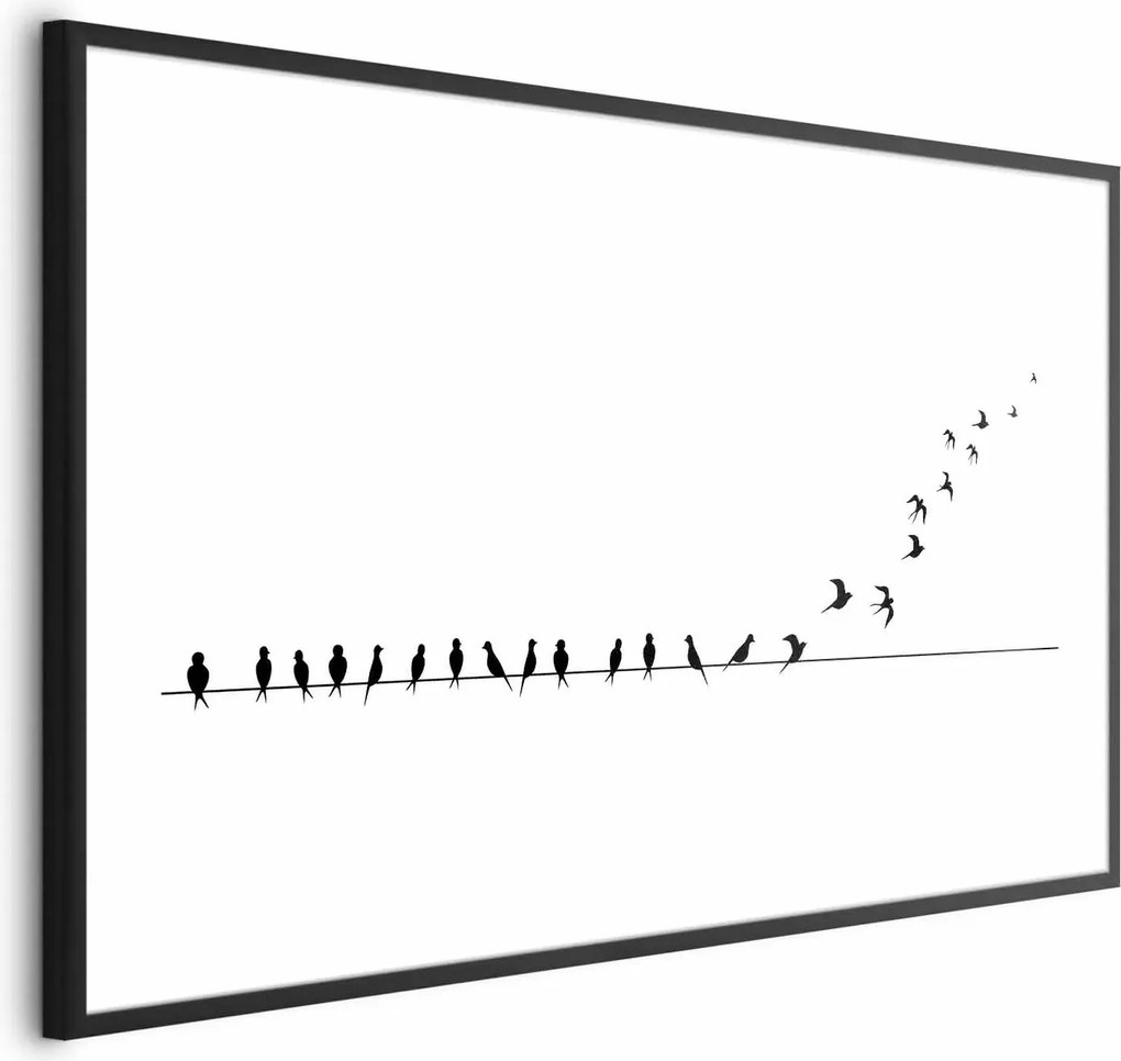 Plakat Lećmy 42x29,7 cm z ramą czarną z marginesem ARTGEIST B