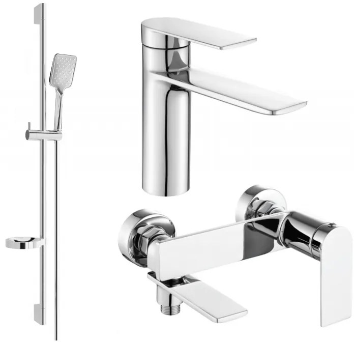 Mexen Zero DS62 zestaw wannowy, chrom - 71103DS62-00