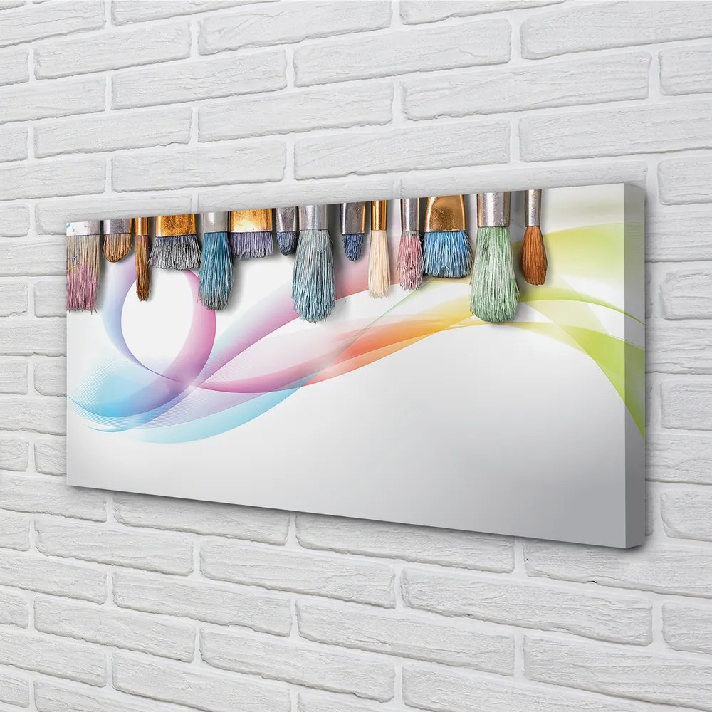 Duży obraz na płótnie Pędzle i Mazy na Obrazie