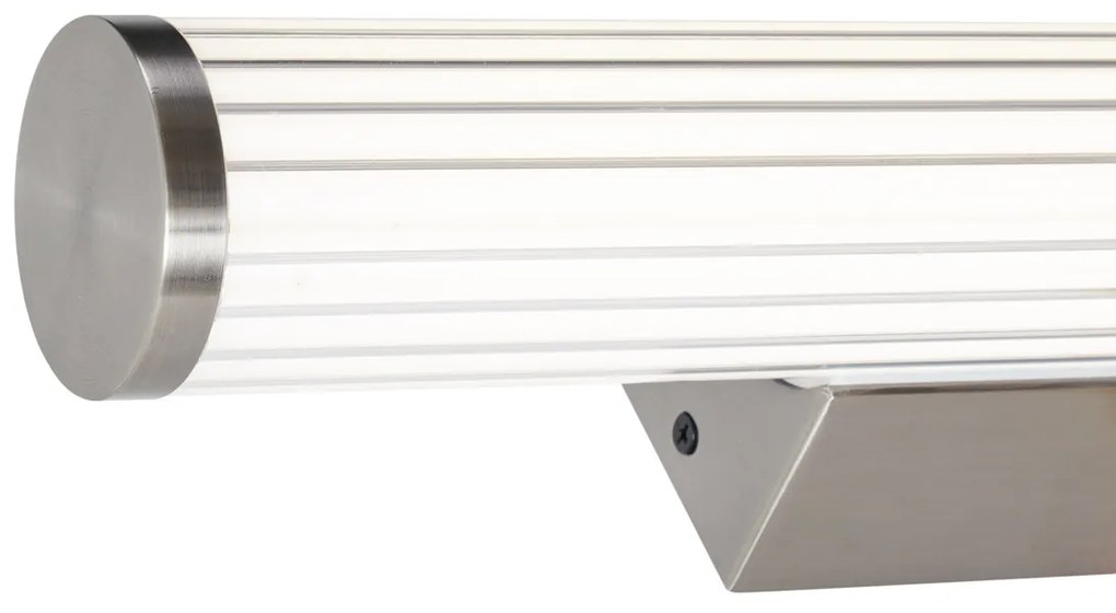 Retro Kinkiet / Lampa scienna Gunmetal 40 cm z LED IP44 - Coco Retro Oswietlenie wewnetrzne