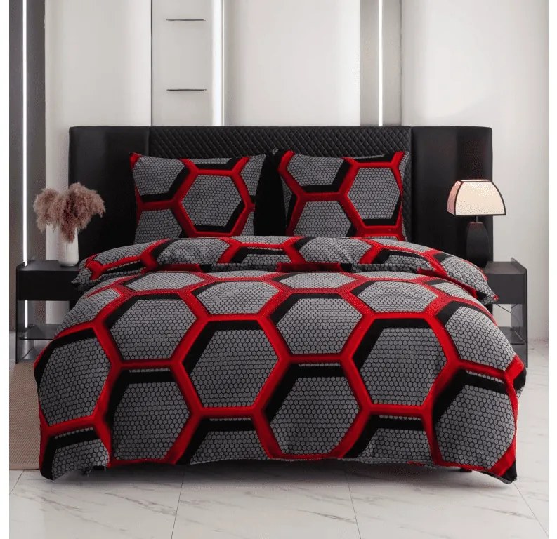 PrzytulneMieszkanie.pl PrzytulneMieszkanie.pl Pościel z mikropluszu ZORINO szara Rozmiar pościeli: 70 x 80 cm | 140 x 200 cm