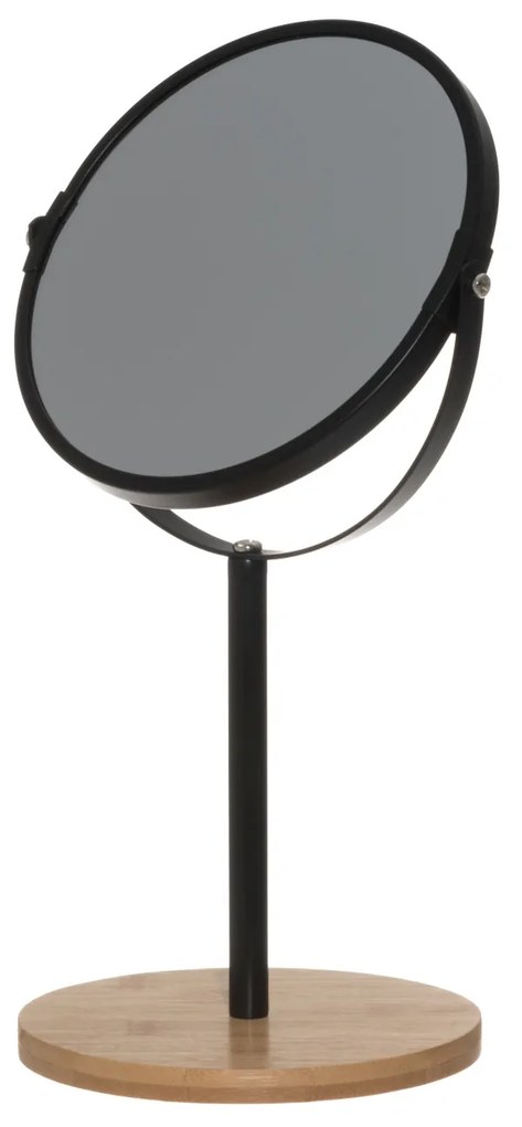 Lusterko kosmetyczne na bambusowej podstawie, wys. 34 cm