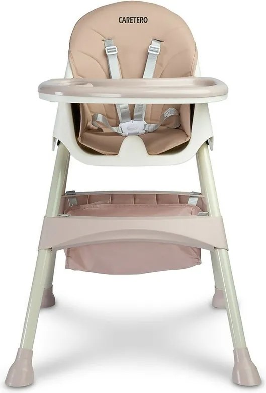 Caretero Krzesełko do karmienia 2w1 Bill różowy, 63 x 75 x 92 cm
