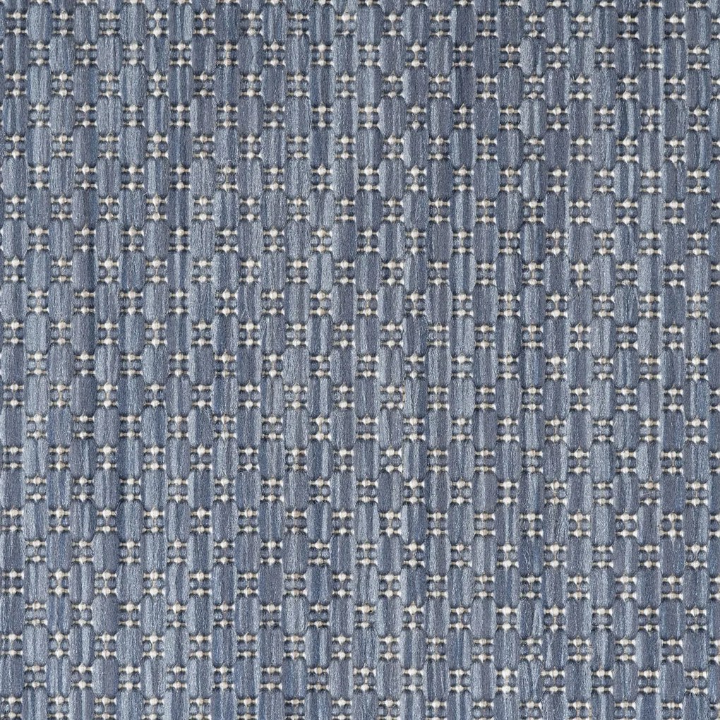 Dywan zewnętrzny Relax ramka niebieski 200 cm x 200 cm  koło