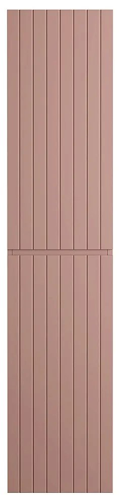 Wiszący słupek łazienkowy w kolorze różowym z prążkowaną fakturą – wys. 160 cm – SATARA
